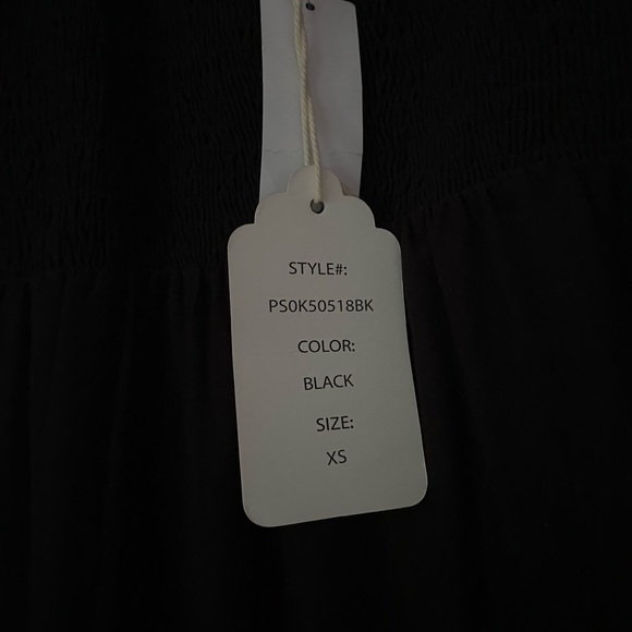 NWT Smocked Mini Dillards Black Dress Size XS - Picture 3 of 5